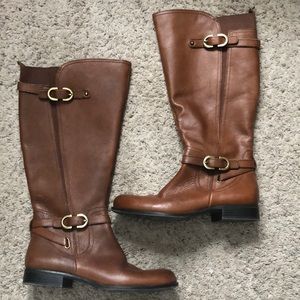 Tall brown boots